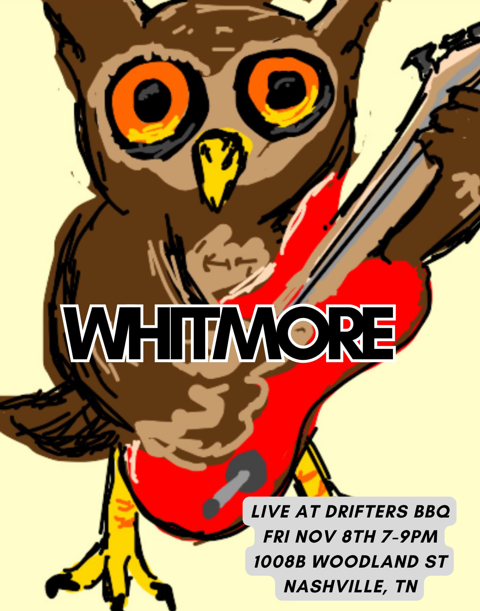 Whitmore at Drifters BBQ